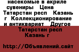 насекомые в акриле, сувениры › Цена ­ 150 - Татарстан респ., Казань г. Коллекционирование и антиквариат » Другое   . Татарстан респ.,Казань г.